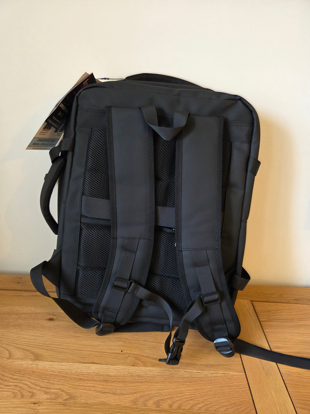 HIGHBURY - Black - Explorer - EasyJet Lufthansa British Airways Jet2 Cabin Bag 45x36x20, 32L Underseat Hand Luggage For Travel Fits 15.6 Inch Laptop