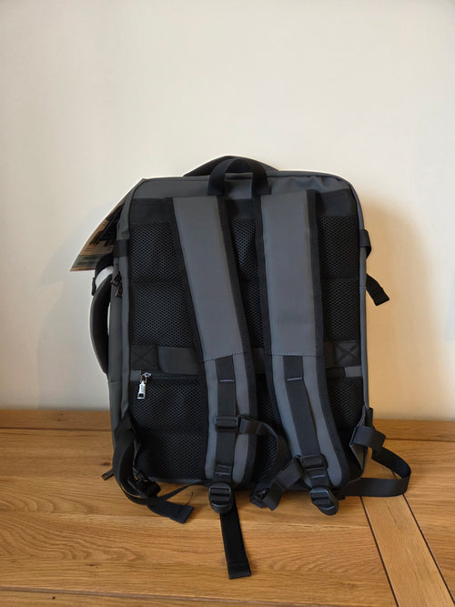 HIGHBURY - Grey - Commuter - EasyJet Lufthansa British Airways Jet2 Cabin Bag 45x36x20, 32L Underseat Hand Luggage For Travel Fits 15.6 Inch Laptop