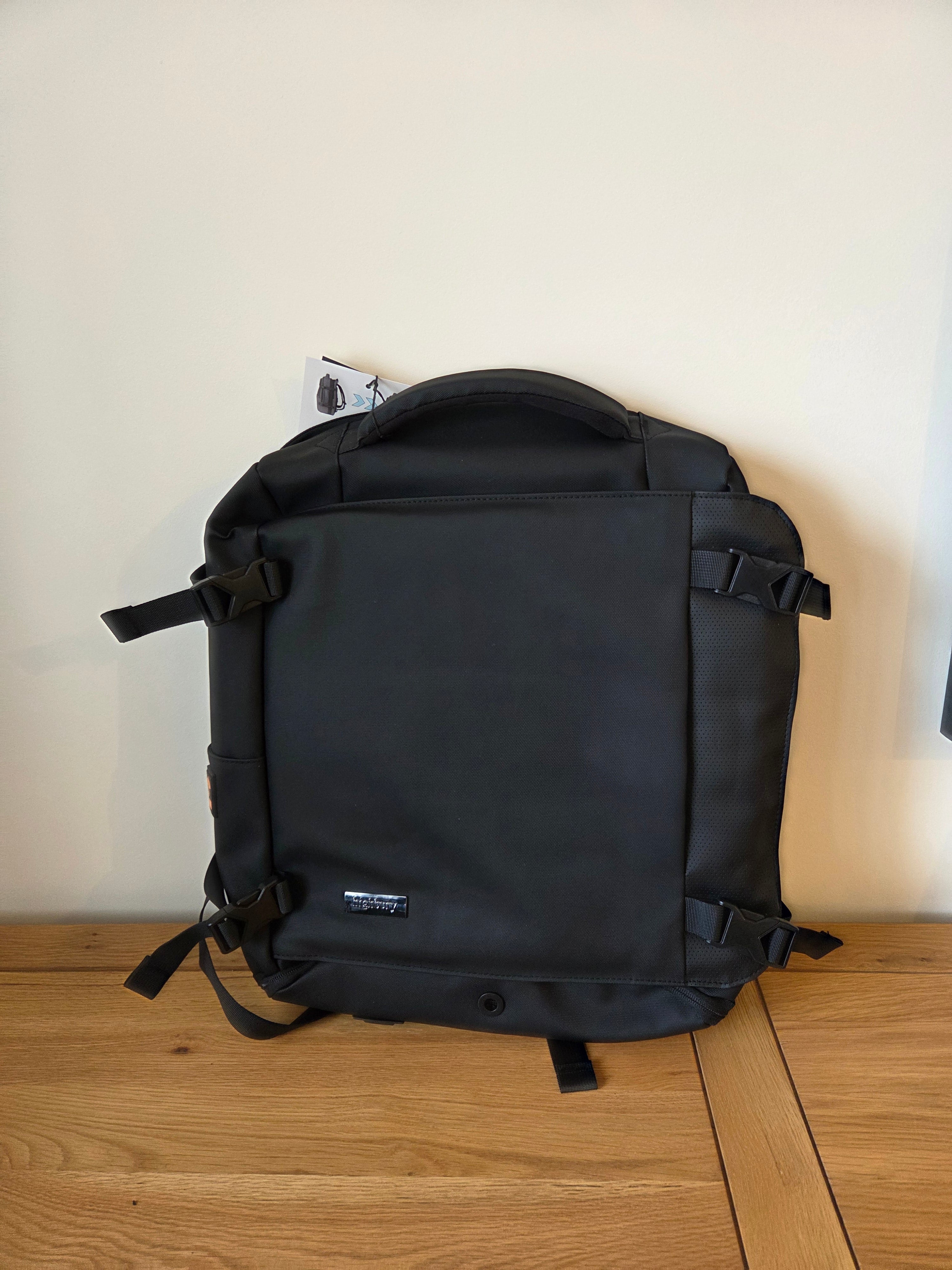 HIGHBURY - Black - Commuter - EasyJet Lufthansa British Airways Jet2 Cabin Bag 45x36x20, 32L Underseat Hand Luggage For Travel Fits 15.6 Inch Laptop